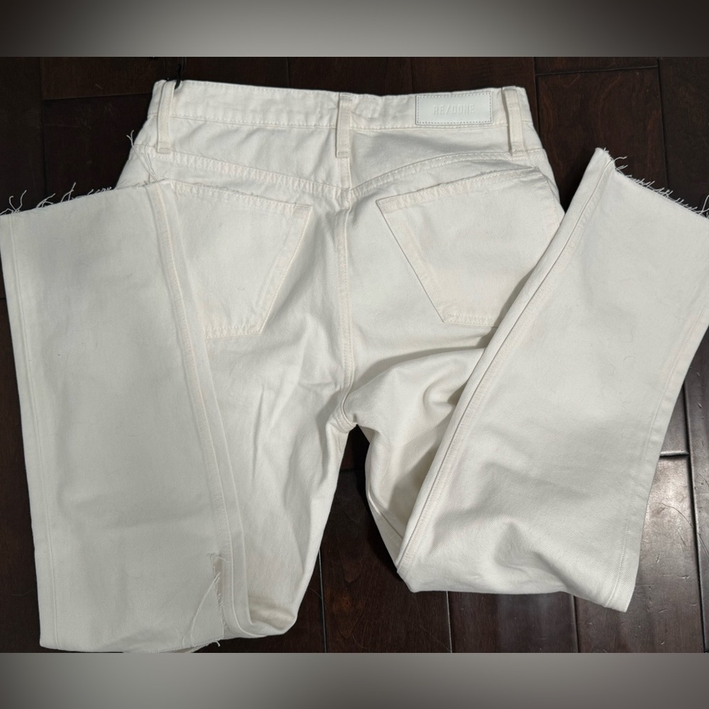 Re/done white 90s loose high rise jeans - Picture 4 of 4